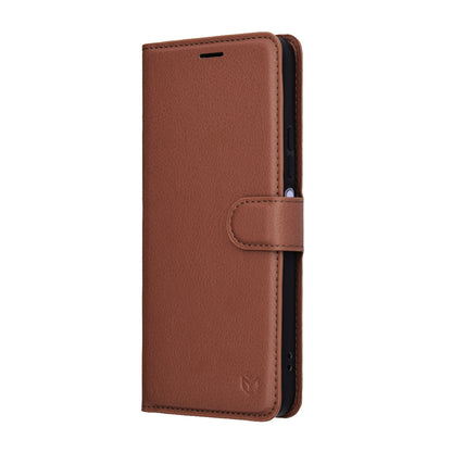 Capa para Xiaomi Redmi 15 5G / 15 4G, Techsuit, Leather Folio, Castanho