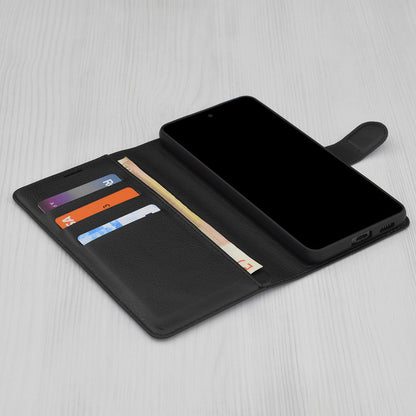 Capa para Xiaomi Redmi 15 5G / 15 4G, Techsuit, Leather Folio, Preta