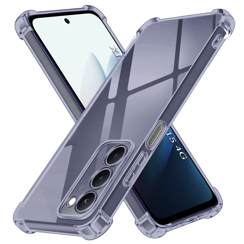Capa para Xiaomi Redmi 15 5G / 15 4G, Techsuit, Transparente Antichoque, Fumada