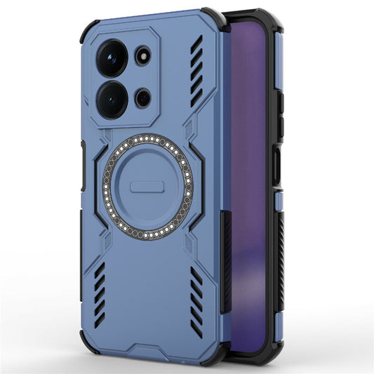 Capa MagSafe para Xiaomi Redmi 15C 5G / 15C 4G, Techsuit, ArmorMag, Azul