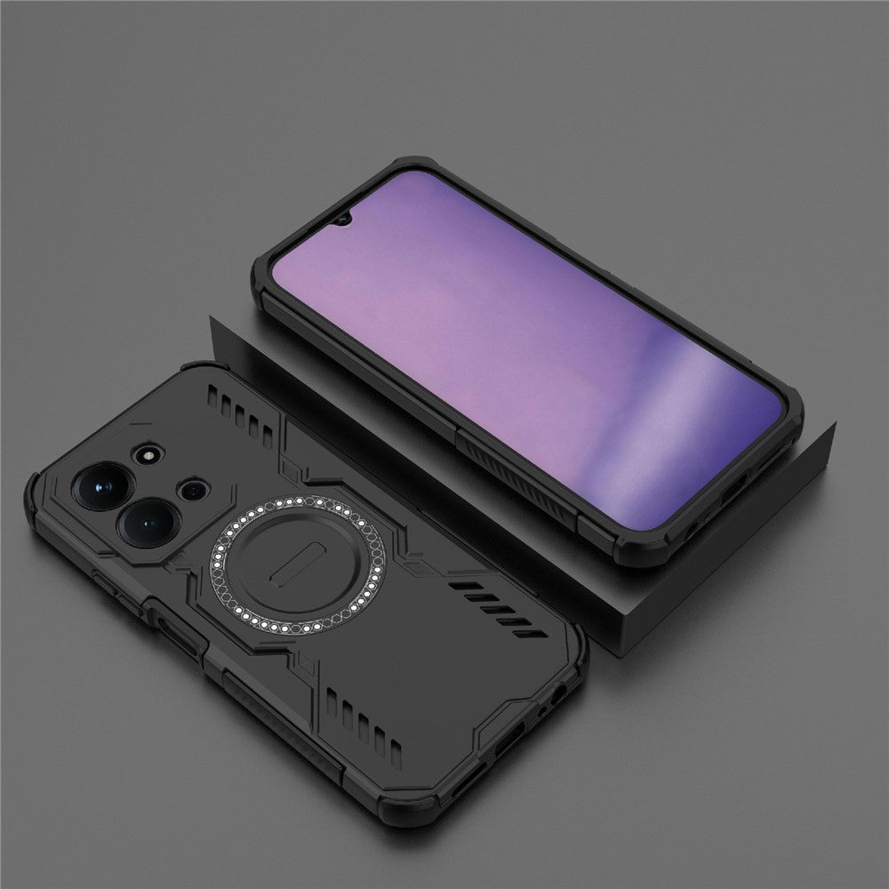 Capa MagSafe para Xiaomi Redmi 15C 5G / 15C 4G, Techsuit, ArmorMag, Preta