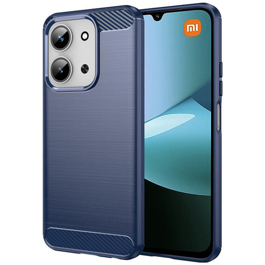 Capa para Xiaomi Redmi 15C 5G / 15C 4G, Techsuit, Carbono, Azul