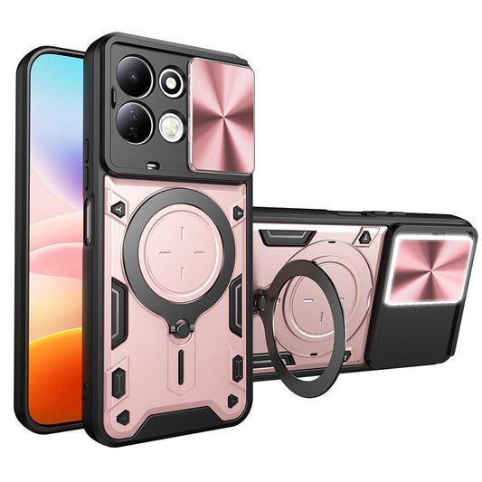 Capa para Xiaomi Redmi 17 5G / 17 4G, Techsuit, CamGuard Pro, Rosa-dourada