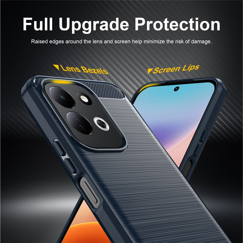 Capa para Xiaomi Redmi 17 5G / 17 4G, Techsuit, Carbono, Azul