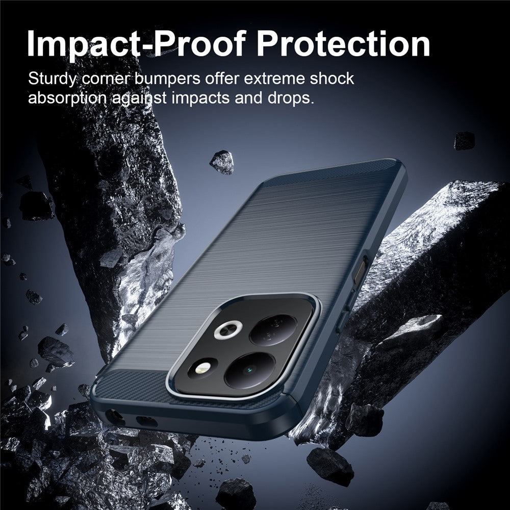Capa para Xiaomi Redmi 17 5G / 17 4G, Techsuit, Carbono, Azul