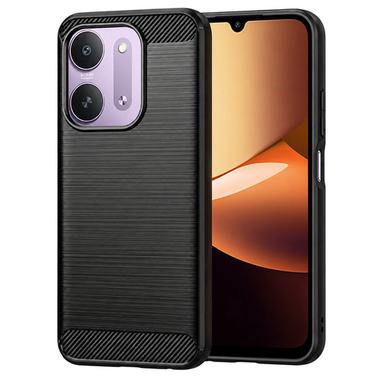 Capa para Xiaomi Redmi 17C 5G, Techsuit, Carbono, Preta