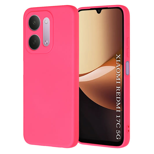 Capa para Xiaomi Redmi 17C 5G, Techsuit, SoftFlex, Rosa Escuro