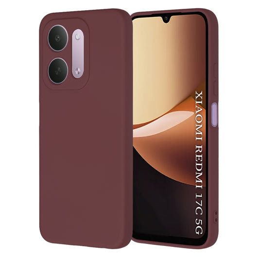 Capa para Xiaomi Redmi 17C 5G, Techsuit, SoftFlex, cor de vinho