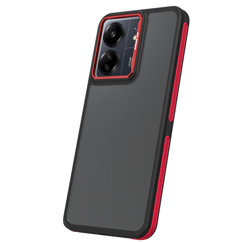 Capa para Xiaomi Poco M6 / Redmi 13C 5G, OEM, Crystal Black, Rosa