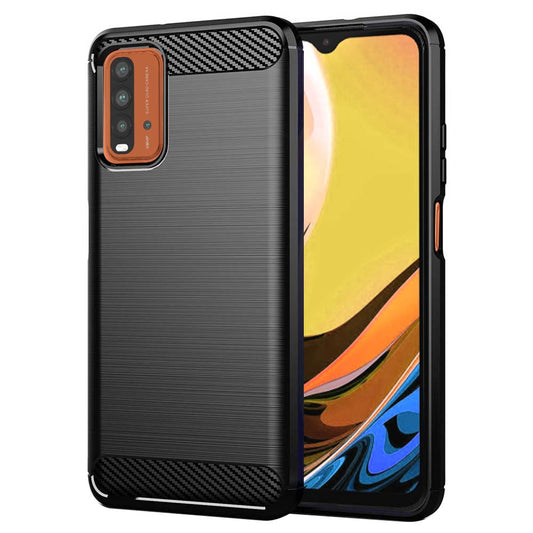 Capa para Xiaomi Redmi 9 Power / 9T, Techsuit, Carbono, Preta
