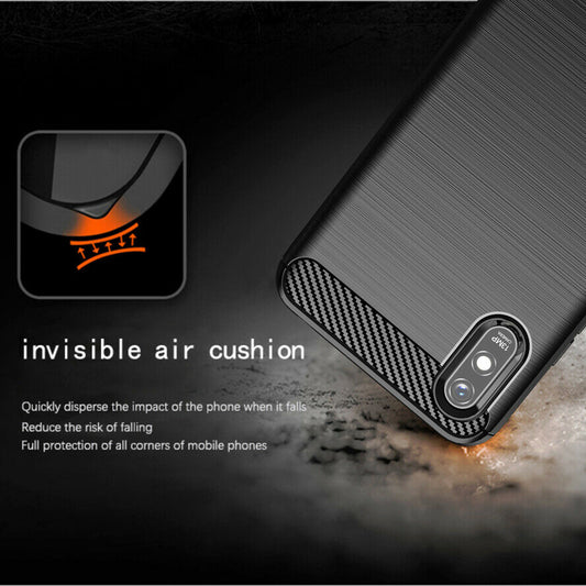 Capa para Xiaomi Redmi 9AT / 9A, Techsuit, Carbono, Preta