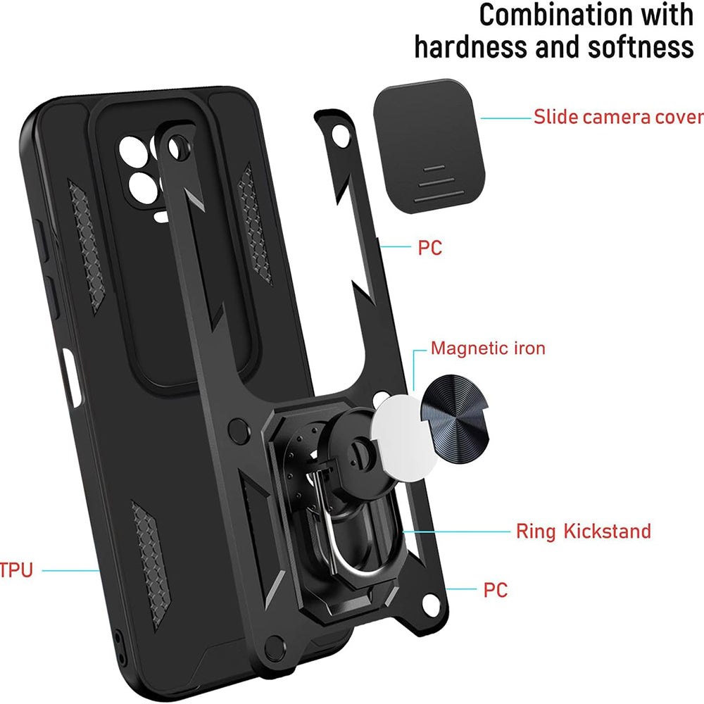 Capa para Xiaomi Redmi 9C NFC / 9C, Techsuit, CamShield, Preta