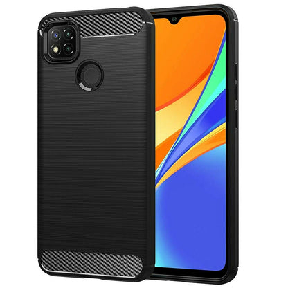Capa para Xiaomi Redmi 9C NFC / 9C, Techsuit, Carbono, Preta