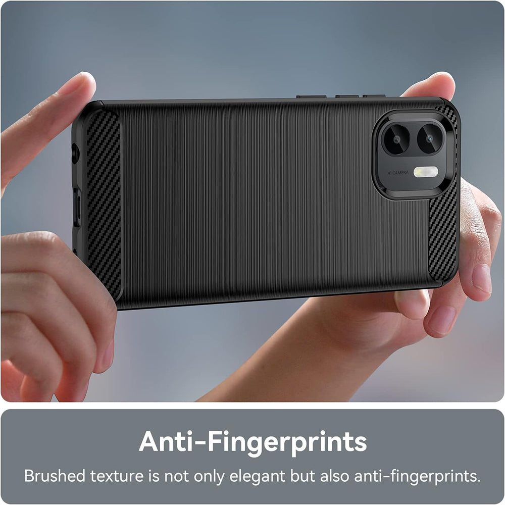 Capa para Xiaomi Redmi A2 / A1, Techsuit, Carbono, Preta