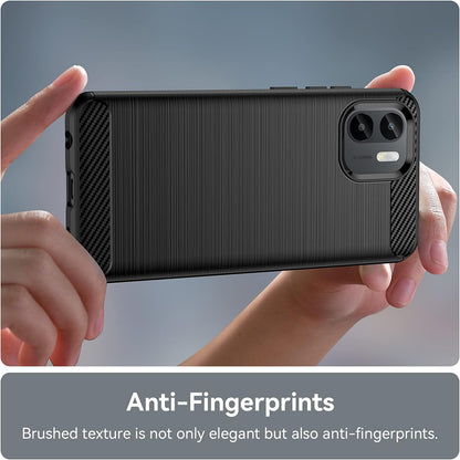 Capa para Xiaomi Redmi A2 / A1, Techsuit, Carbono, Preta