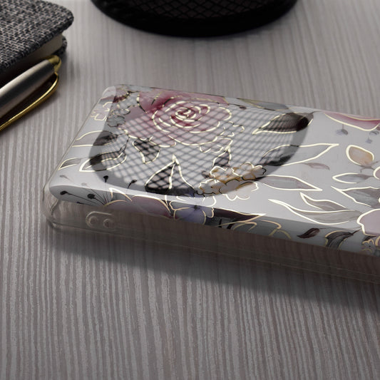 Capa para Xiaomi Redmi A2+ / A1+, Techsuit, Marble, Branco