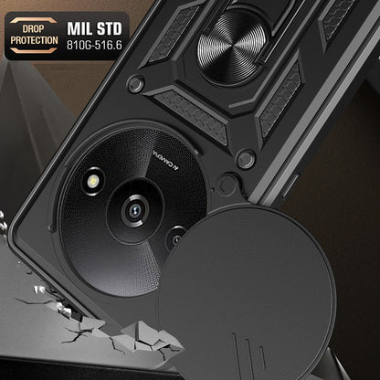 Capa para Xiaomi Redmi A3x / A3, Techsuit, CamShield, Preta