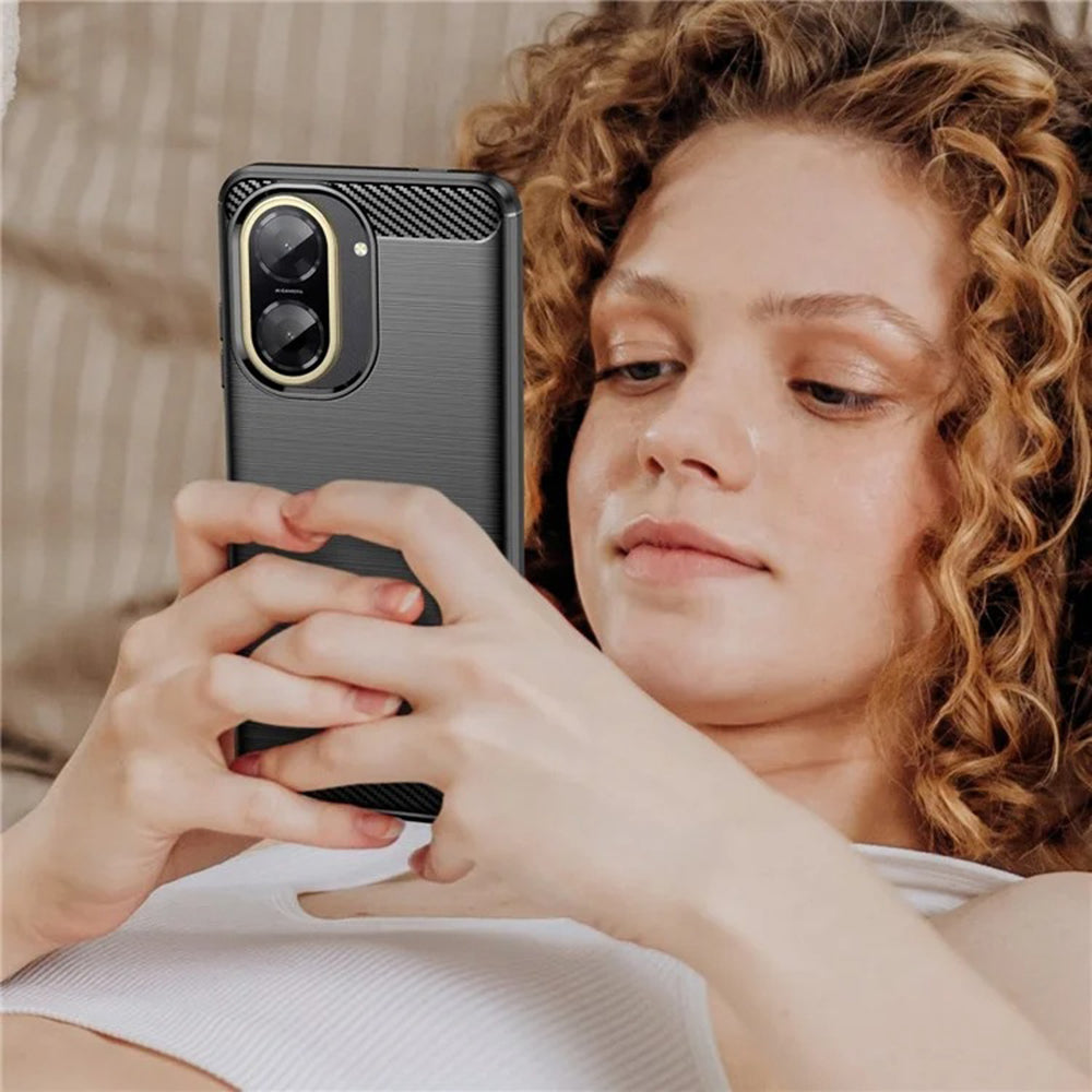 Capa para Xiaomi Redmi A5 4G (Standard), Techsuit, Carbono, Preta
