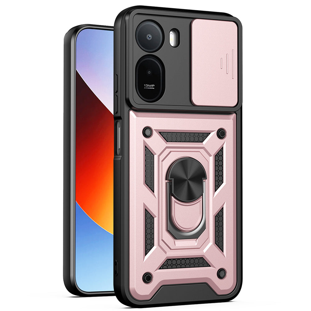 Capa para Xiaomi Redmi A7 Pro 4G, Techsuit, CamShield, Rosa Dourado