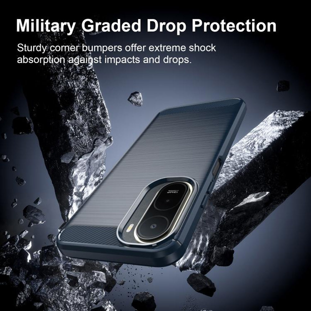 Capa para Xiaomi Redmi A7 Pro 4G, Techsuit, Carbono, Azul