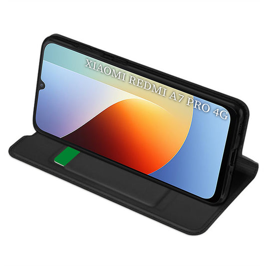 Capa para Xiaomi Redmi A7 Pro 4G, Techsuit, Magskin Book, Preta