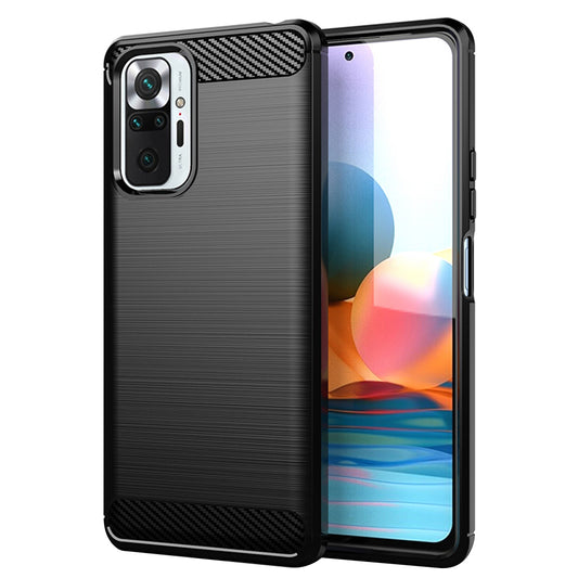 Capa para Xiaomi Redmi Note 10 Pro Max / Note 10 Pro, Techsuit, Carbono, Preta