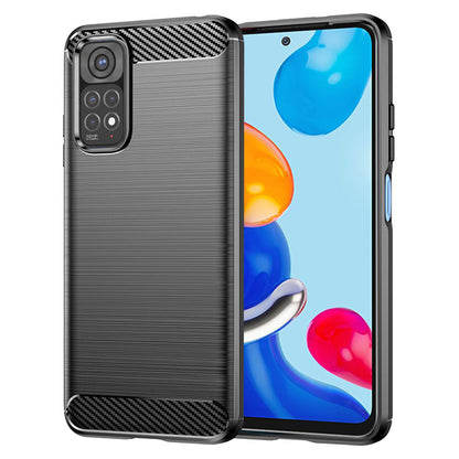 Capa para Xiaomi Redmi Note 11S / Note 11, Techsuit, Carbono, Preta