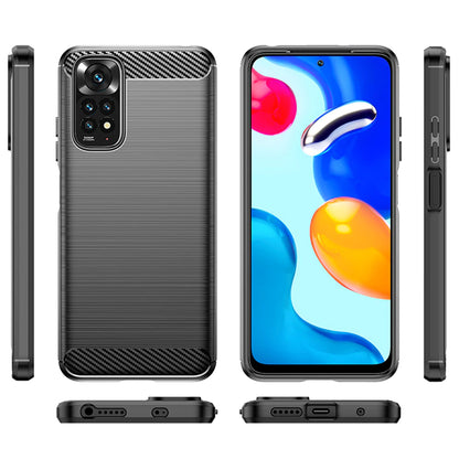 Capa para Xiaomi Redmi Note 11S / Note 11, Techsuit, Carbono, Preta