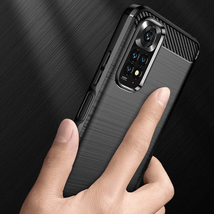 Capa para Xiaomi Redmi Note 11S / Note 11, Techsuit, Carbono, Preta