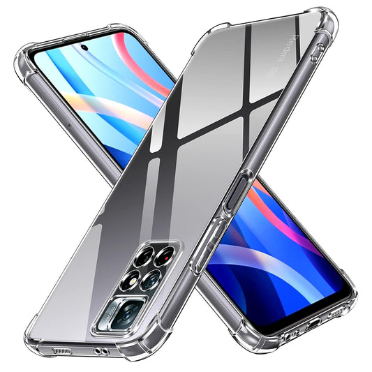 Capa para Xiaomi Redmi Note 11S / Note 11, Techsuit, Transparente à Prova de Choques