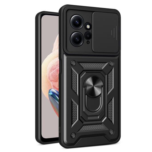 Capa para Xiaomi Redmi Note 12 4G, Techsuit, CamShield, Preta