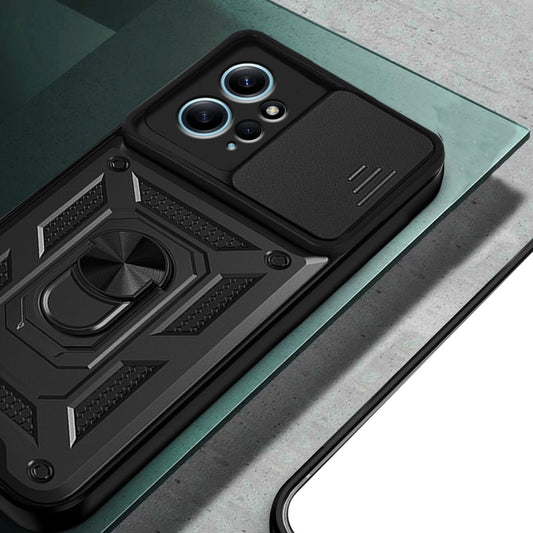 Capa para Xiaomi Redmi Note 12 4G, Techsuit, CamShield, Preta