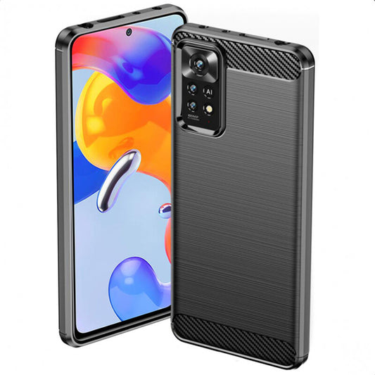 Capa para Xiaomi Redmi Note 12 Pro 4G / Note 11 Pro 5G / Note 11 Pro, Techsuit, Carbono, Preta
