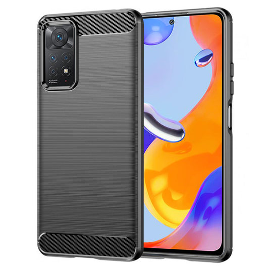 Capa para Xiaomi Redmi Note 12 Pro 4G / Note 11 Pro 5G / Note 11 Pro, Techsuit, Carbono, Preta