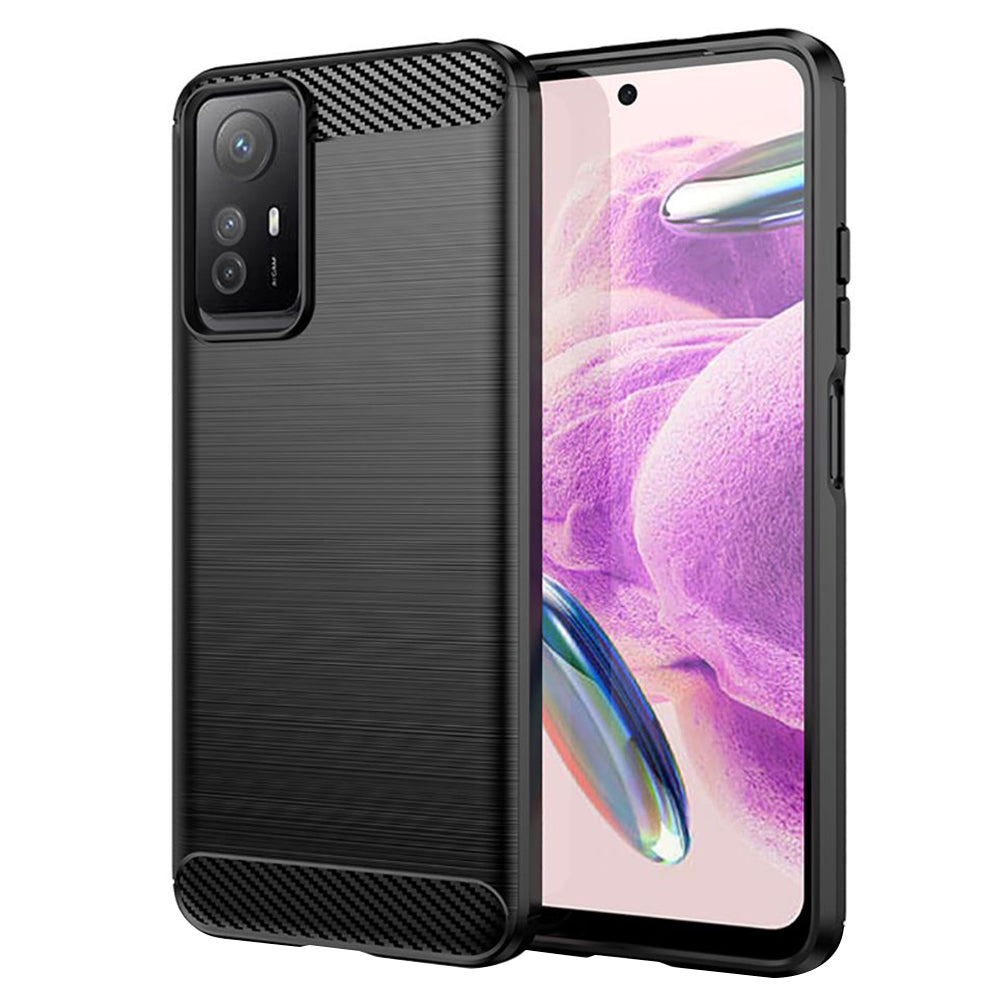 Capa para Xiaomi Redmi Note 12S, Techsuit, Carbono, Preta