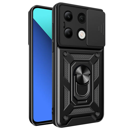 Capa para Xiaomi Redmi Note 13 4G, Techsuit, CamShield, Preta