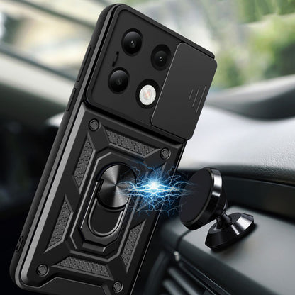 Capa para Xiaomi Redmi Note 13 4G, Techsuit, CamShield, Preta