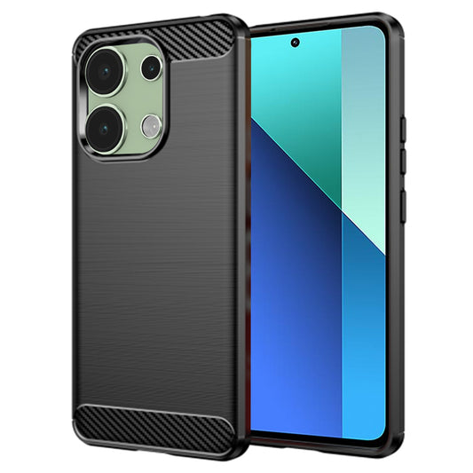 Capa para Xiaomi Redmi Note 13 4G, Techsuit, Carbono, Preta