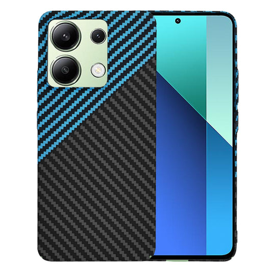 Capa para Xiaomi Redmi Note 13 4G, Techsuit, Carbonite FiberShell, Preto Azul