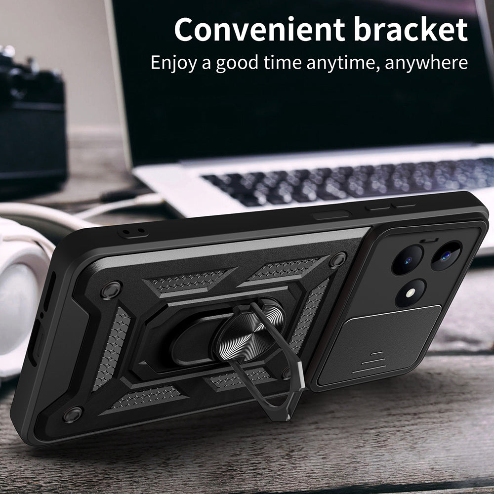 Capa para Xiaomi Redmi Note 13 5G, Techsuit, CamShield, Preta