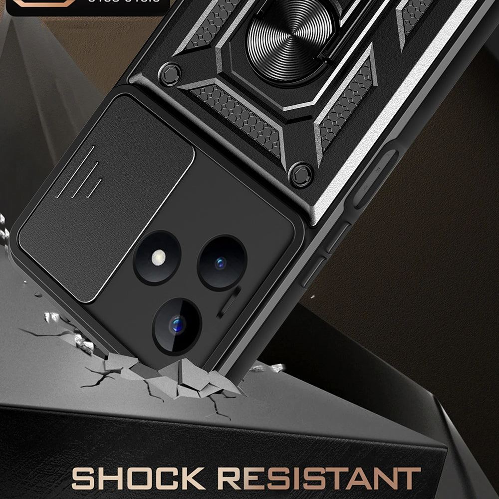 Capa para Xiaomi Redmi Note 13 5G, Techsuit, CamShield, Preta