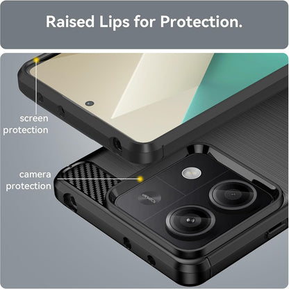 Capa para Xiaomi Redmi Note 13 5G, Techsuit, Carbono, Preta