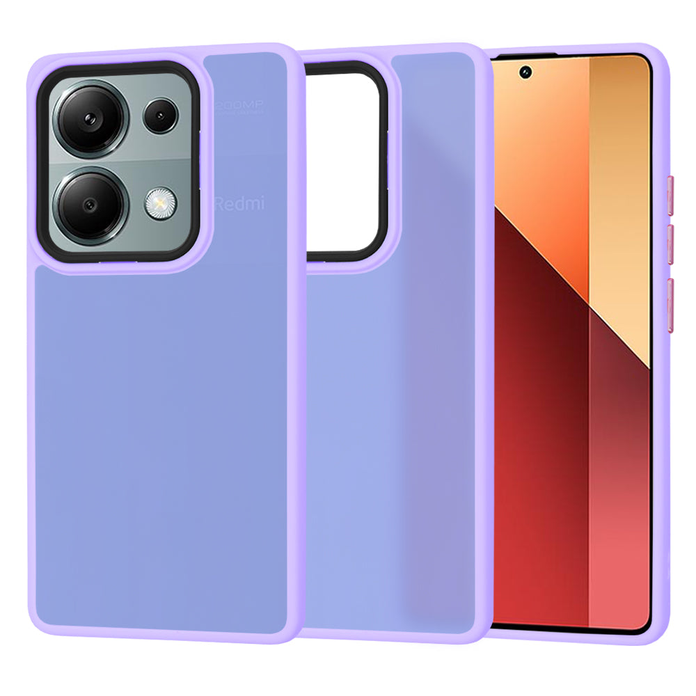 Capa para Xiaomi Redmi Note 13 Pro 4G / Poco M6 Pro 4G, Techsuit, HaloFrost, Roxo Claro