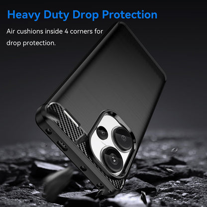 Capa para Xiaomi Redmi Note 13 Pro+, Techsuit, Carbono, Preta