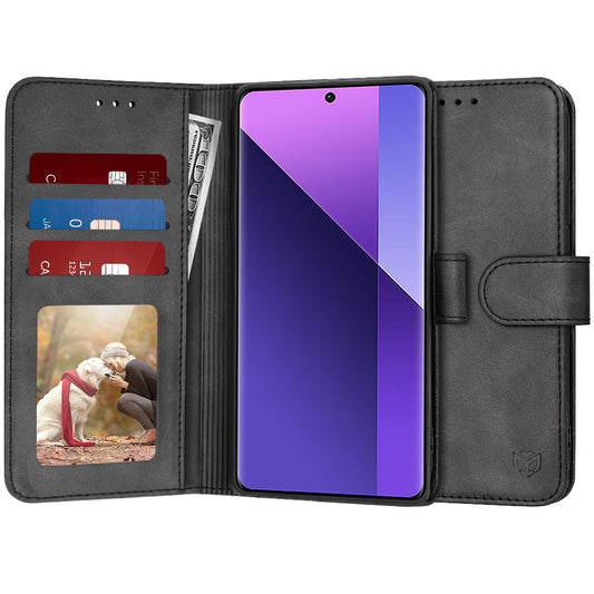 Capa para Xiaomi Redmi Note 13 Pro+, Techsuit, Diary Book, Preta