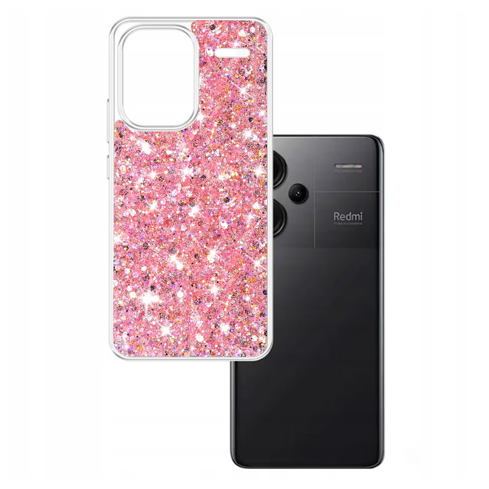 Case for Xiaomi Redmi Note 13 Pro+, Techsuit, Sparkly Glitter, Pink