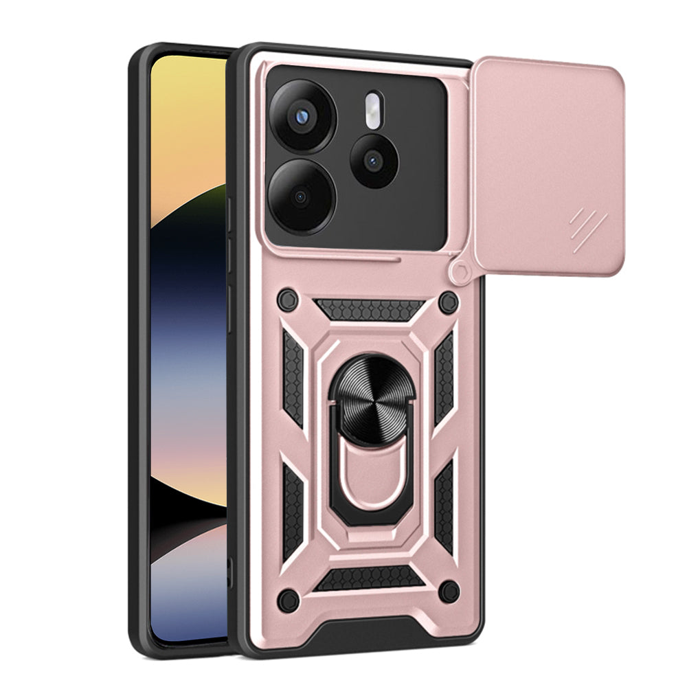 Capa para Xiaomi Redmi Note 14 4G (Regional), Techsuit, CamShield, Rosa