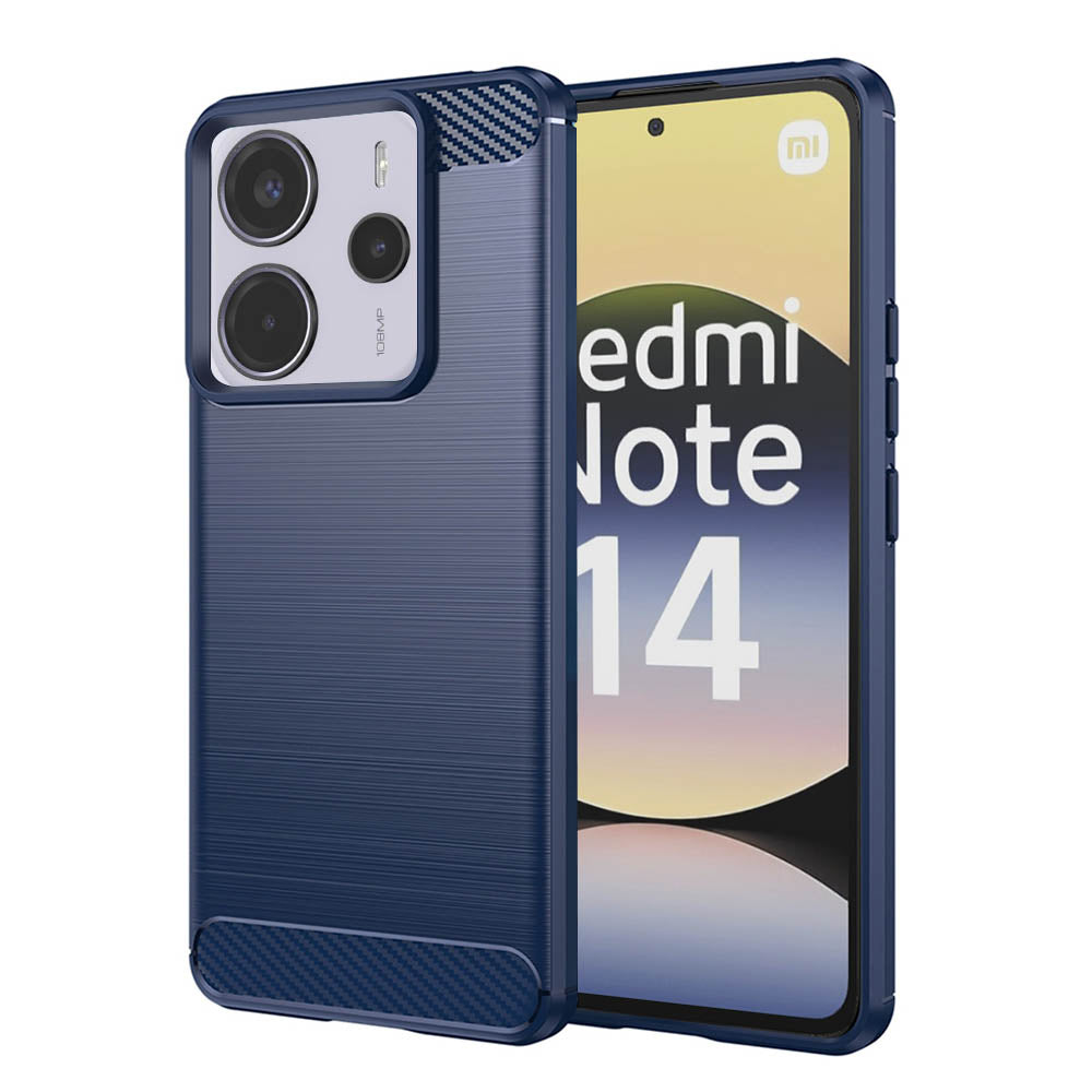 Capa para Xiaomi Redmi Note 14 4G (Regional), Techsuit, Carbono, Azul