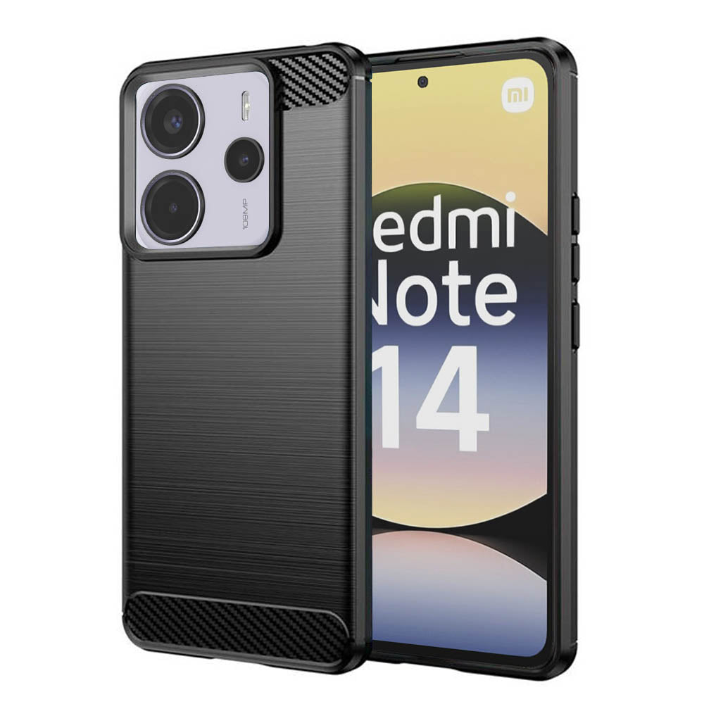 Capa para Xiaomi Redmi Note 14 4G (Regional), Techsuit, Carbono, Preta