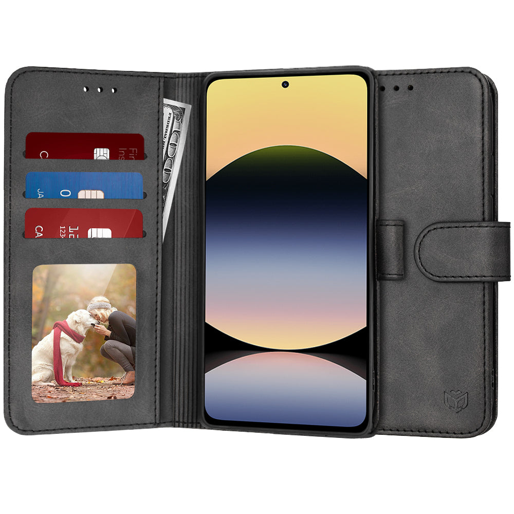 Capa para Xiaomi Redmi Note 14 4G (Regional), Techsuit, Diary Book, Preta
